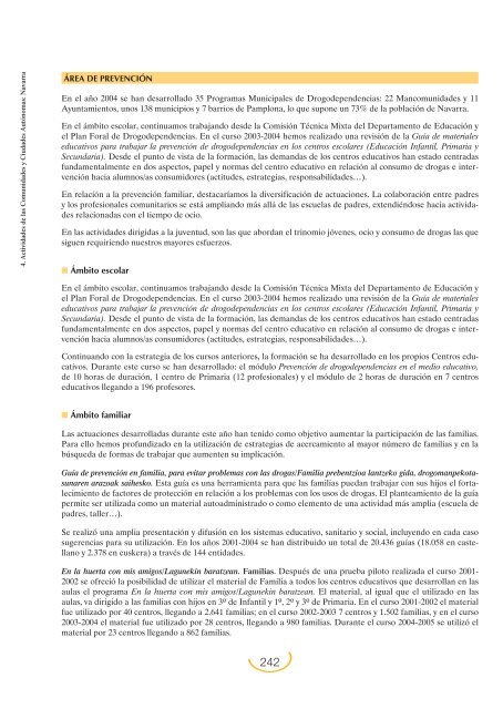 Plan Nacional sobre Drogas: Memoria 2004 (PDF)