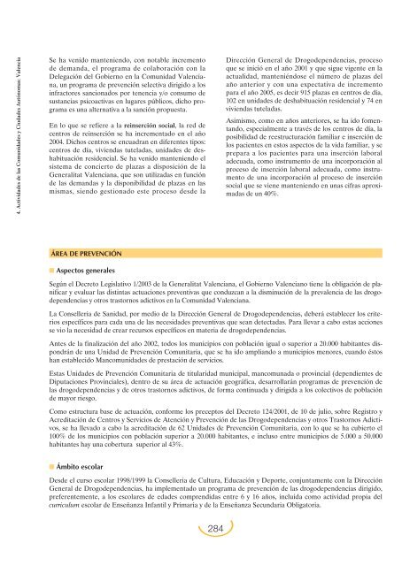 Plan Nacional sobre Drogas: Memoria 2004 (PDF)