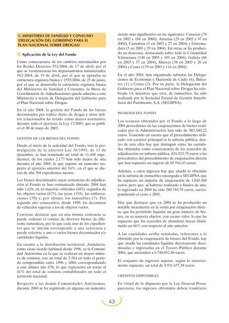 Plan Nacional sobre Drogas: Memoria 2004 (PDF)