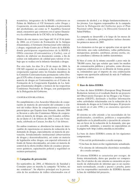 Plan Nacional sobre Drogas: Memoria 2004 (PDF)