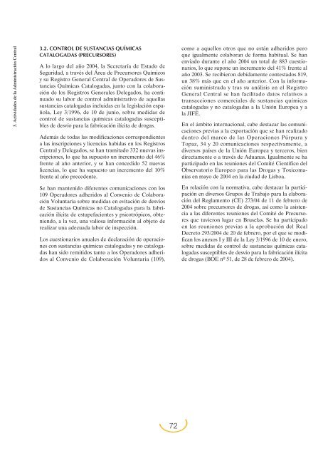 Plan Nacional sobre Drogas: Memoria 2004 (PDF)