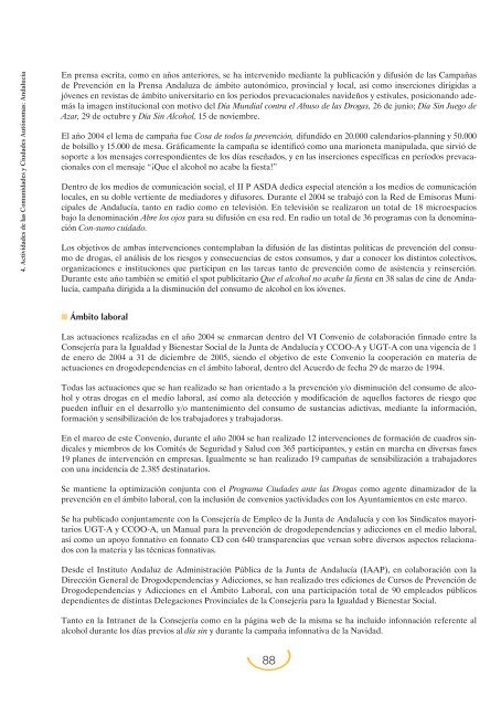 Plan Nacional sobre Drogas: Memoria 2004 (PDF)