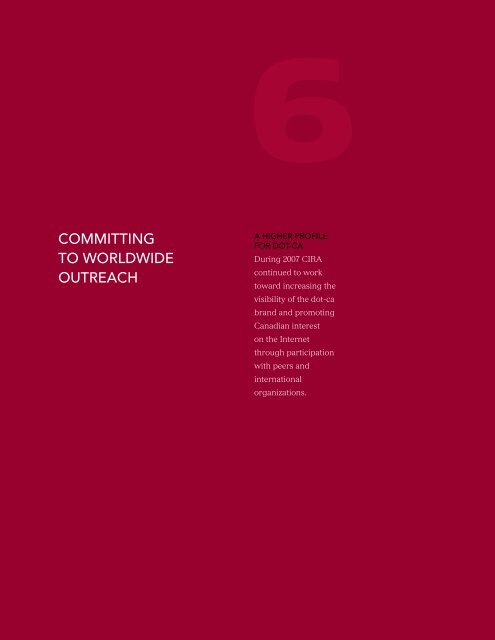 CIRA Annual Report 2007-2008