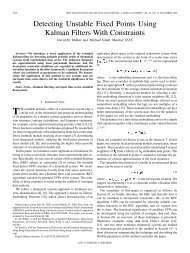 Detecting Unstable Fixed Points Using Kalman Filters ... - IEEE Xplore