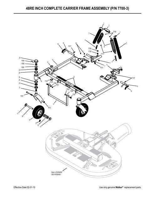 2009 DGHS48RE (European) Deck - Walker Mowers