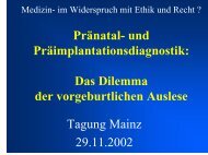 Praxis der Pränataldiagnostik