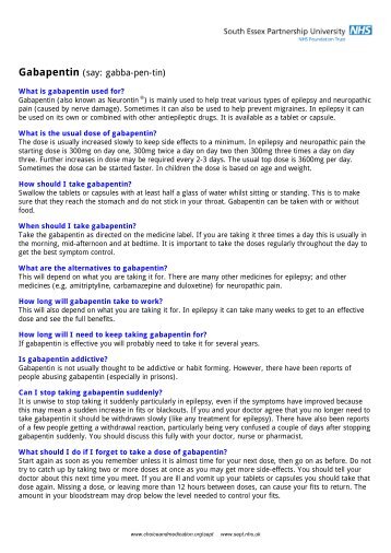 Gabapentin Free Trial