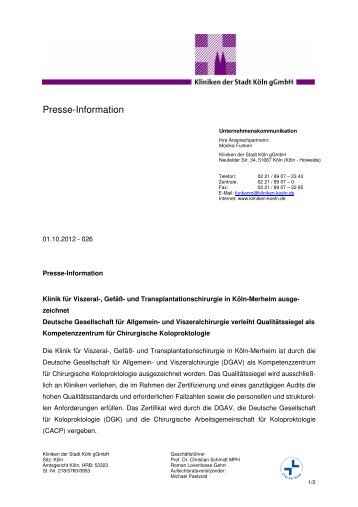 2012-026-Zertifizierung Koloproktologie