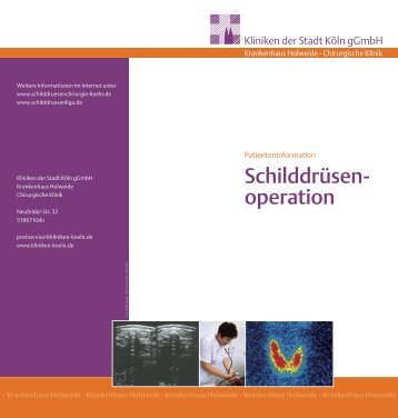 Schilddrüsen- operation - Kliniken der Stadt Köln gGmbH