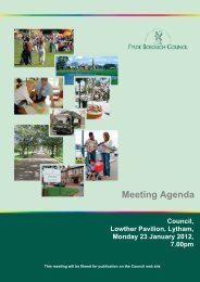 Meeting Agenda - Fylde Borough Council