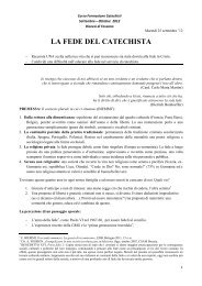 LA FEDE DEL CATECHISTA - Diocesi di Fossano