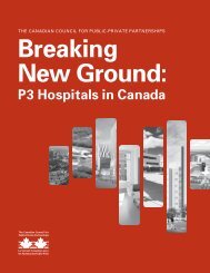 Breaking New Ground - P3 Hospitals in Canada - The Canadian ...