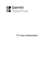 CT-scan enteroclyse - Gemini Ziekenhuis