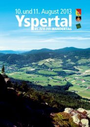 Programm zum Wandertag als PDF herunterladen - SV Yspertal ...