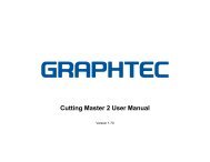 Cutting Master 2 User Manual - Graphtec