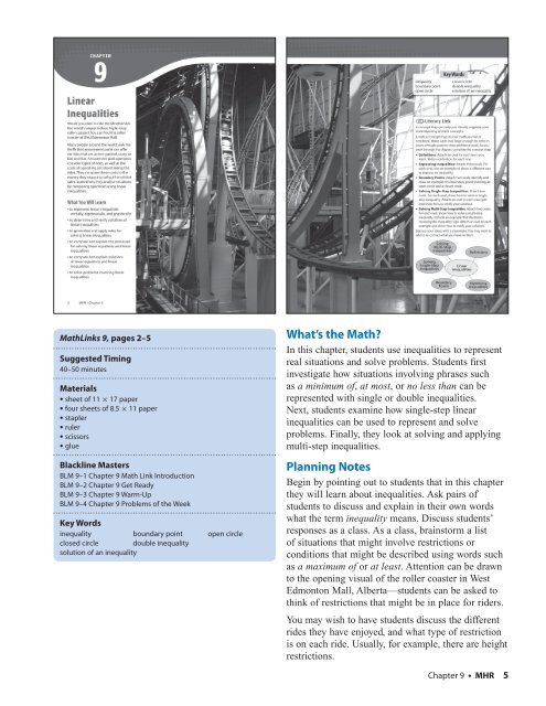 Teacher's Resource Sample Chapter 9 with Reduced Pages