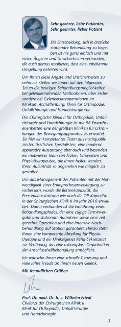 mein neues gelenk - Klinikum Aschaffenburg