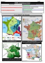 Ressources touristiques & hÃ´teliÃ¨res en France - cours et espace de ...