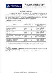 edital vestibular agendado - Universidade CatÃ³lica de BrasÃ­lia