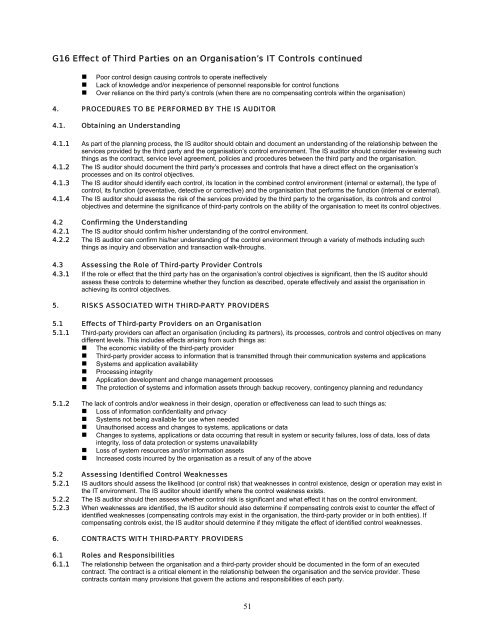 IS Standards, Guidelines and Procedures for Auditing and Control ...