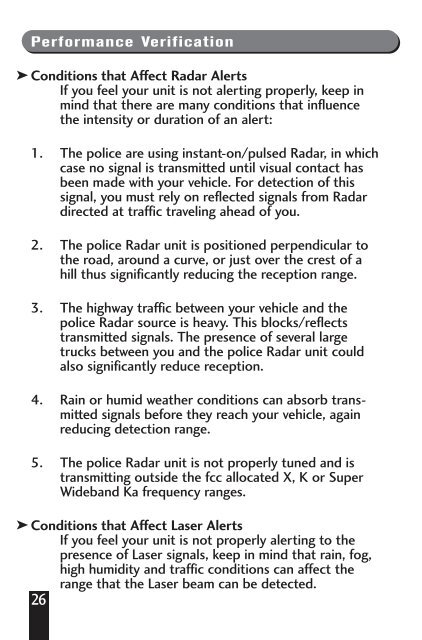 Vector 990 Owner's Manual - Beltronics