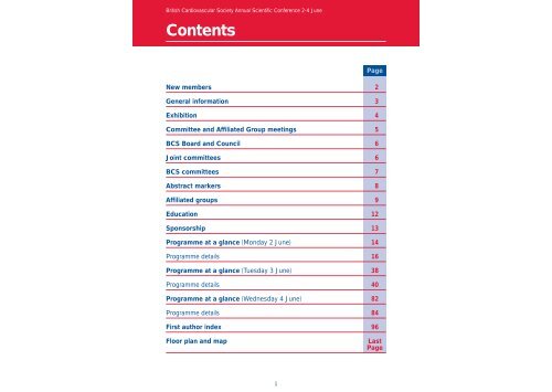 Programme - British Cardiovascular Society