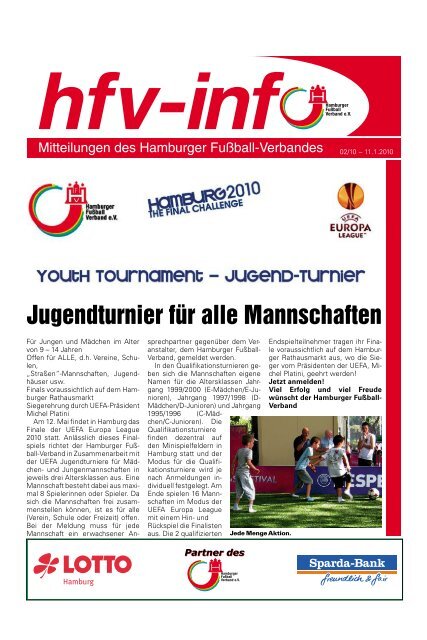 hfv-info Nr. 2 vom 11. 01. 2010 - Hamburger Fußball-Verband e.V.