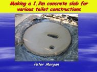 Making a 1.2m concrete slab for various toilet ... - EcoSanRes