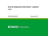 Eixo de integração Centro-Oeste - Logística - Abde