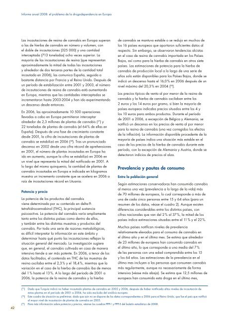 Informe anual 2008: el problema de la drogodependencia en Europa