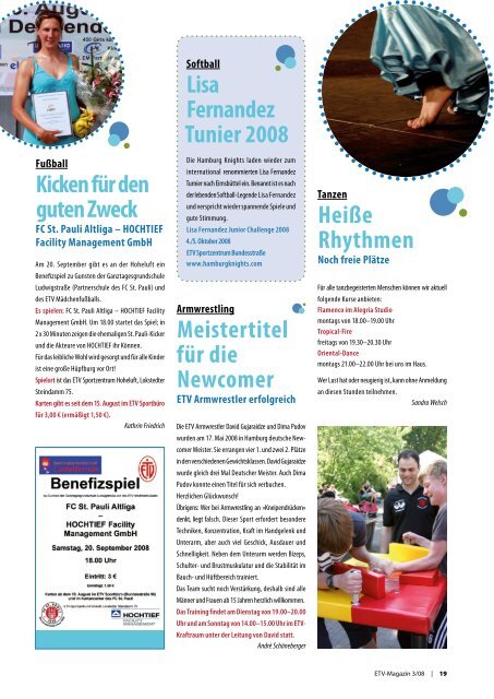 ETV-MAGAZIN - Eimsbütteler Turnverband