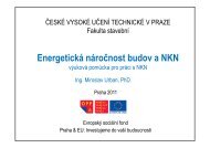 Energetická náročnost budov a NKN