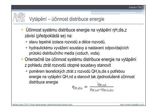 Energetická náročnost budov a NKN