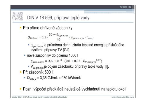 Energetická náročnost budov a NKN