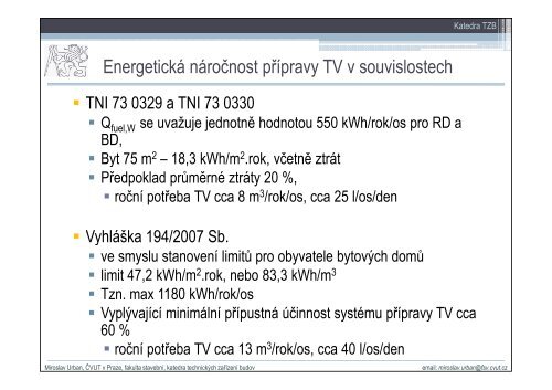 Energetická náročnost budov a NKN