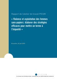 Violence et exploitation des femmes sans-papiers: Ã©laborer ... - PICUM