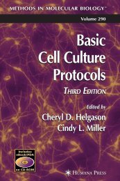 Basic Cell Culture Protocols Basic Cell Culture Protocols