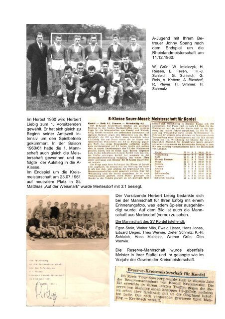 SV Kordel 1932 e.V. - Sportverein Kordel 1932 e.V.