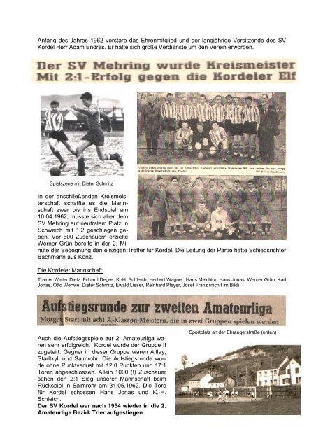 SV Kordel 1932 e.V. - Sportverein Kordel 1932 e.V.