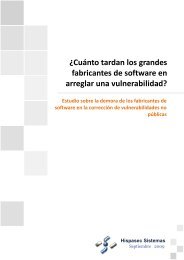Una al dÃa: 12 aÃ±os de seguridad informÃ¡tica - Hispasec