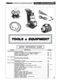 Tools equipment - Highgate Car Air