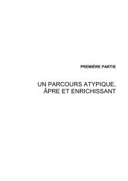 Partie I. Un parcours atypique, Ã¢pre et enrichissant - Robert Holcman