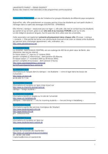 GUIDE ETUDIANT P7 logement - Paris 7