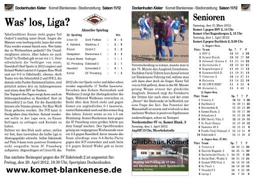 Saison 2011/2012 - Komet Blankenese