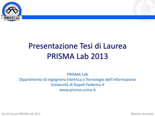 scaricare - Prisma.unina.it - UniversitÃ  degli Studi di Napoli Federico II