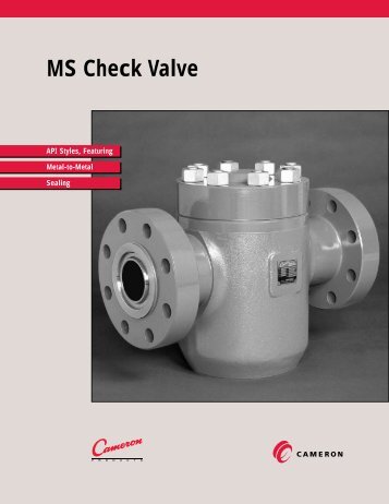 MS Check Valve - cedip