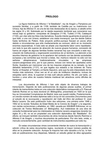 Colección Diplomática de Alfonso I de Aragón y Pamplona (1104 ...