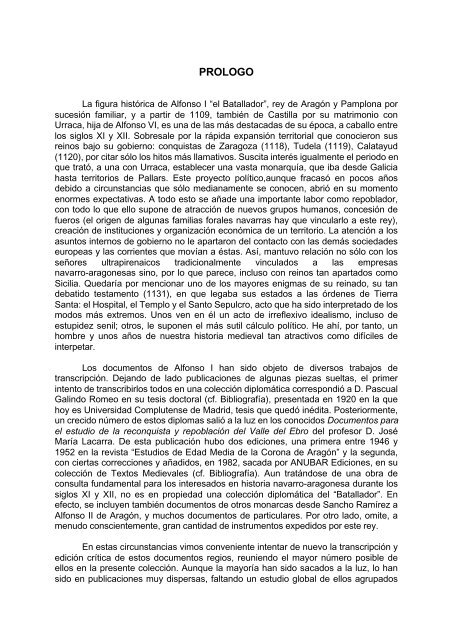 Colección Diplomática de Alfonso I de Aragón y Pamplona (1104 ...