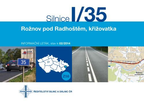 Silnice I/35 RoÅ¾nov pod RadhoÅ¡tÄm, kÅiÅ¾ovatka - ÅeditelstvÃ­ silnic a ...