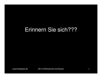 SE1-05-Pflichtenheft und Qualitaetssicherung - schmiedecke.info